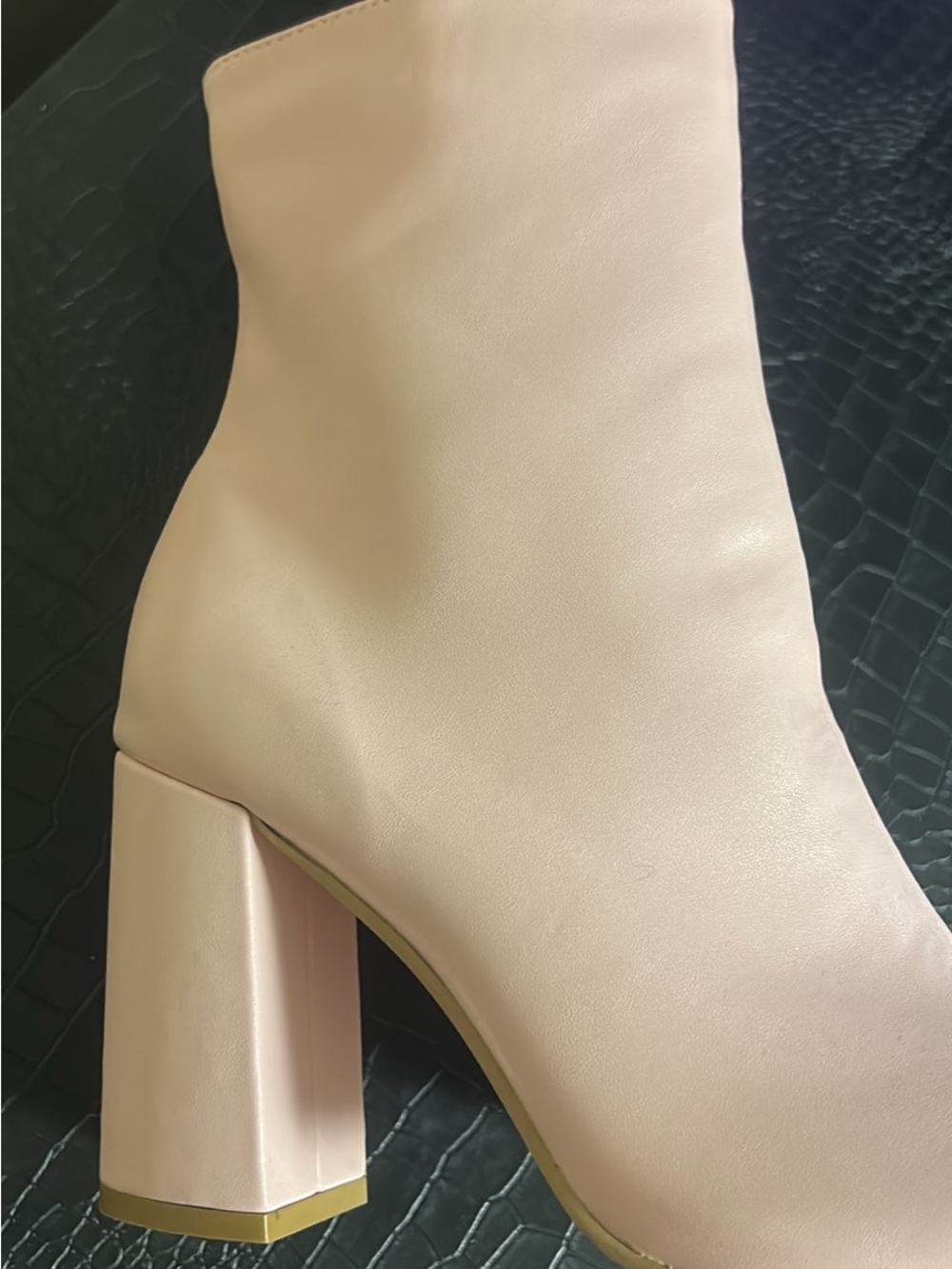 Women's Blush Block Heel Ankle Boot